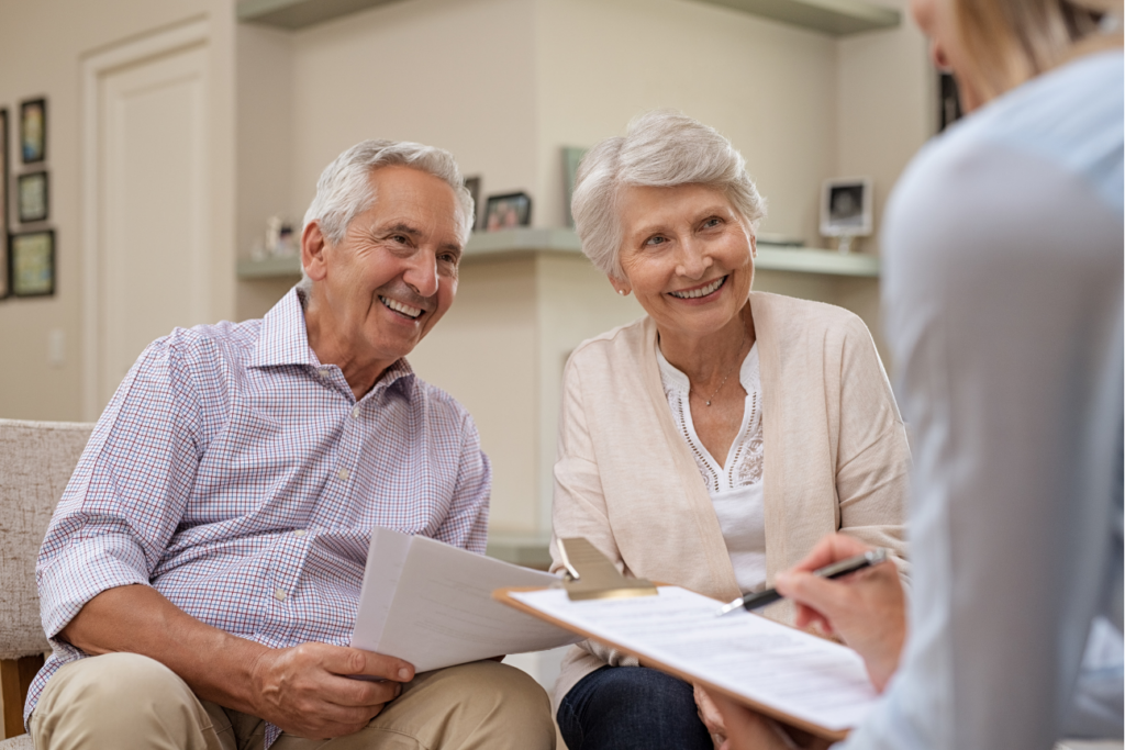 Senior Couple Meeting Financial Advisor